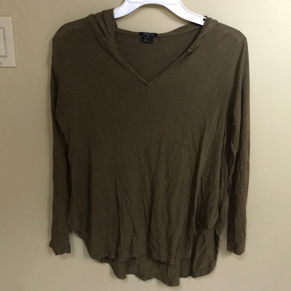 Long Sleeved Hooded Top